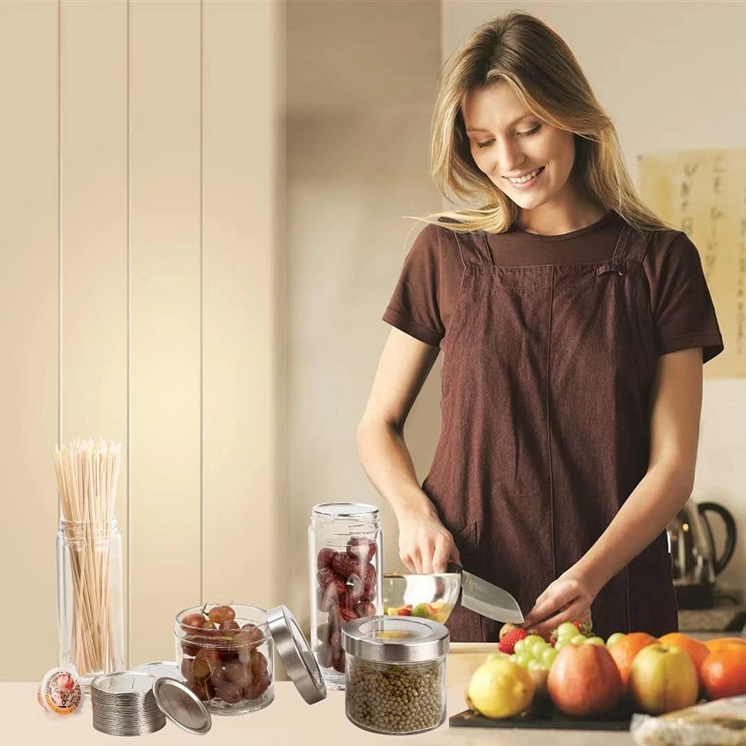 50-Count 70Mm Regular Mouth Canning Lids for Ball, Kerr Jars, Wide Canning Lids 100% Fit Airtight for Regular Mouth Jars Leak Proof Rust-Proof Canning Jar Lids for Homemade Jam Pickles(50Pcs)