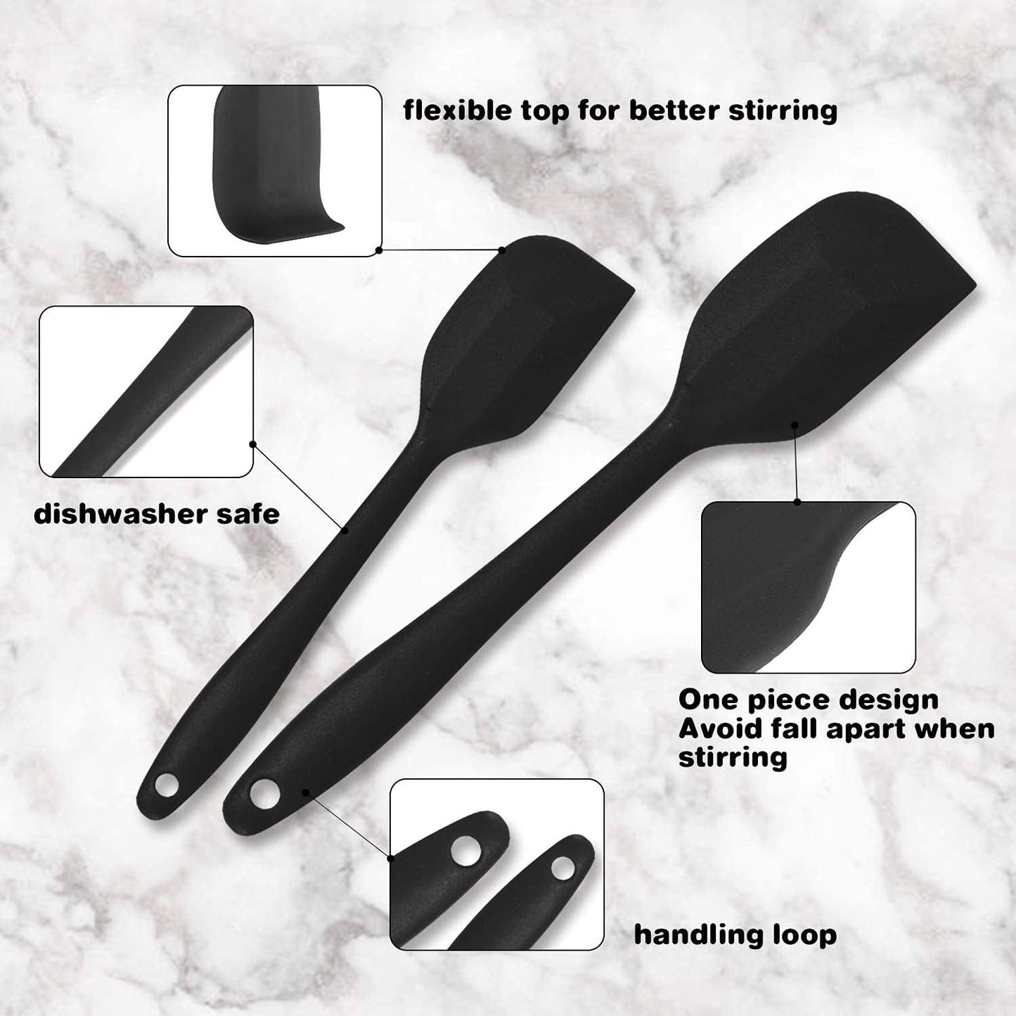 Kithcen Utensil Set 46 Cooking Utensils Nylon and Stainless Steel Utensils Kitchen Tool Set,Baking Set Kitchen Set Spatula Set Kitchen Gadgets Kitchen Tools Kitchen Accessories Black