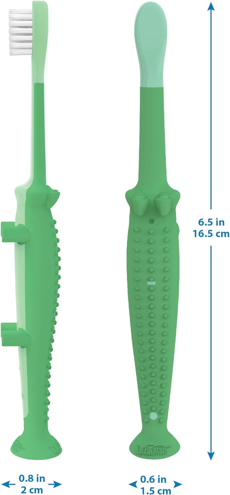 Baby and Toddler Toothbrush - Crocodile, BPA Free - Age 1-4Y