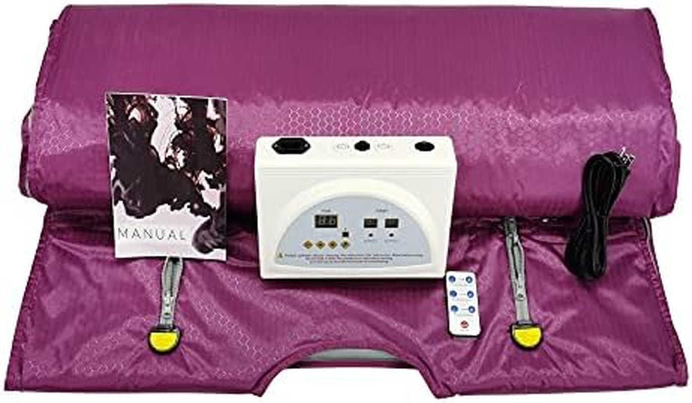 Infrared Sauna Blanket, Sauna Blanket for Home Use, Portable Sauna Infrared for Detoxification and Recovery, Adjustable 85-185°F Temperature Range