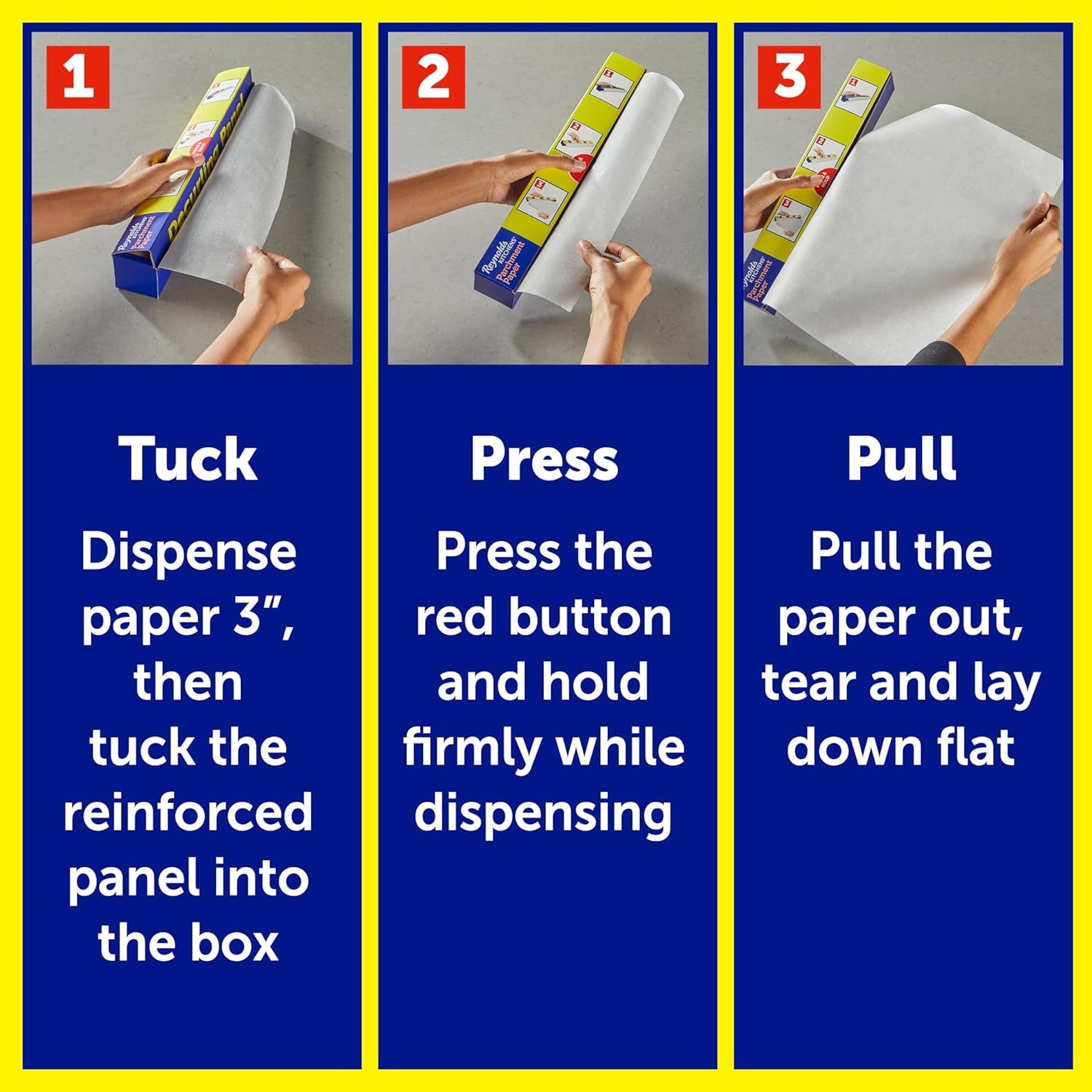 Kitchens Stay Flat Parchment Paper Roll, Non Curling Baking Parchment Paper for Baking and Cooking, Oven Safe up to 425 Degrees, 36 Feet X 15 Inches, 45 Total Sq. Ft.