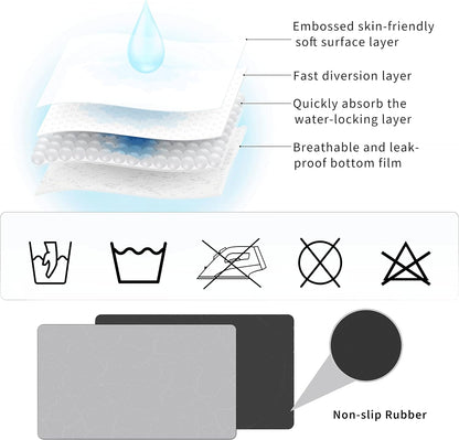 Coffee Maker Mat for Countertops, Coffee Bar Accessories Fit under Coffee Machine Mat, 19"X12" Rubber Backed Coffee Pots, Table Mat under Appliance, Dish Drying Mat, Marble Gray for Kitchen Counter