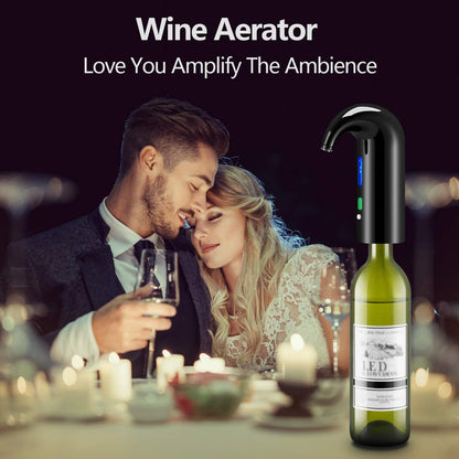 Wine Aerator Electric Wine Decanter Best Sellers One Touch Red -White Wine Accessories Aeration Work with Wine Opener for Beginner Enthusiast - Spout Pourer - Wine Preserver