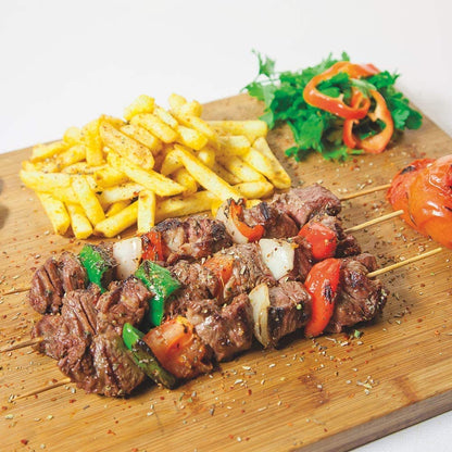 Bamboo Skewers, 8 Inch Bamboo Sticks 100Pcs BBQ Kabob Skewers, Grill, Appetizer, Fruit, Corn, Chocolate Fountain, Cocktail, Art, Craft, Set of 100 Pack