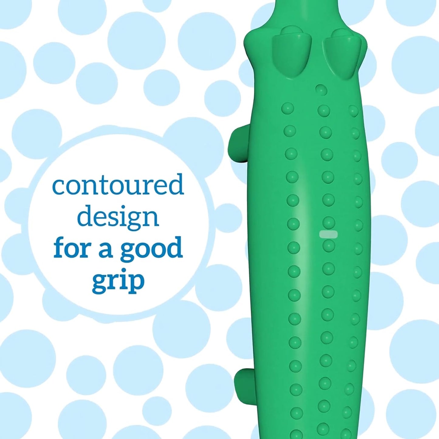 Baby and Toddler Toothbrush - Crocodile, BPA Free - Age 1-4Y
