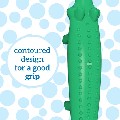 Baby and Toddler Toothbrush - Crocodile, BPA Free - Age 1-4Y