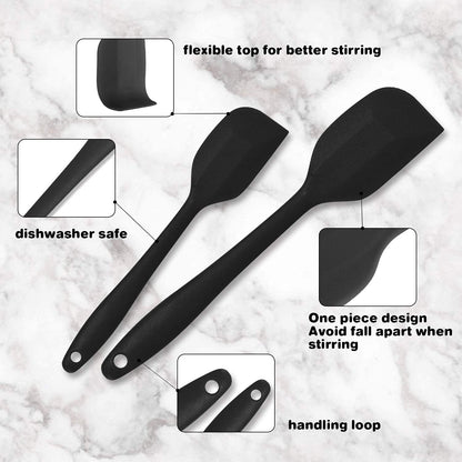 Kithcen Utensil Set 46 Cooking Utensils Nylon and Stainless Steel Utensils Kitchen Tool Set,Baking Set Kitchen Set Spatula Set Kitchen Gadgets Kitchen Tools Kitchen Accessories Black