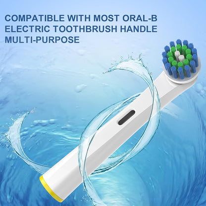 Replacement Toothbrush Heads for Oral-B, 4 Count Replacement Heads Compatible with Oral B Braun Electric Toothbrush