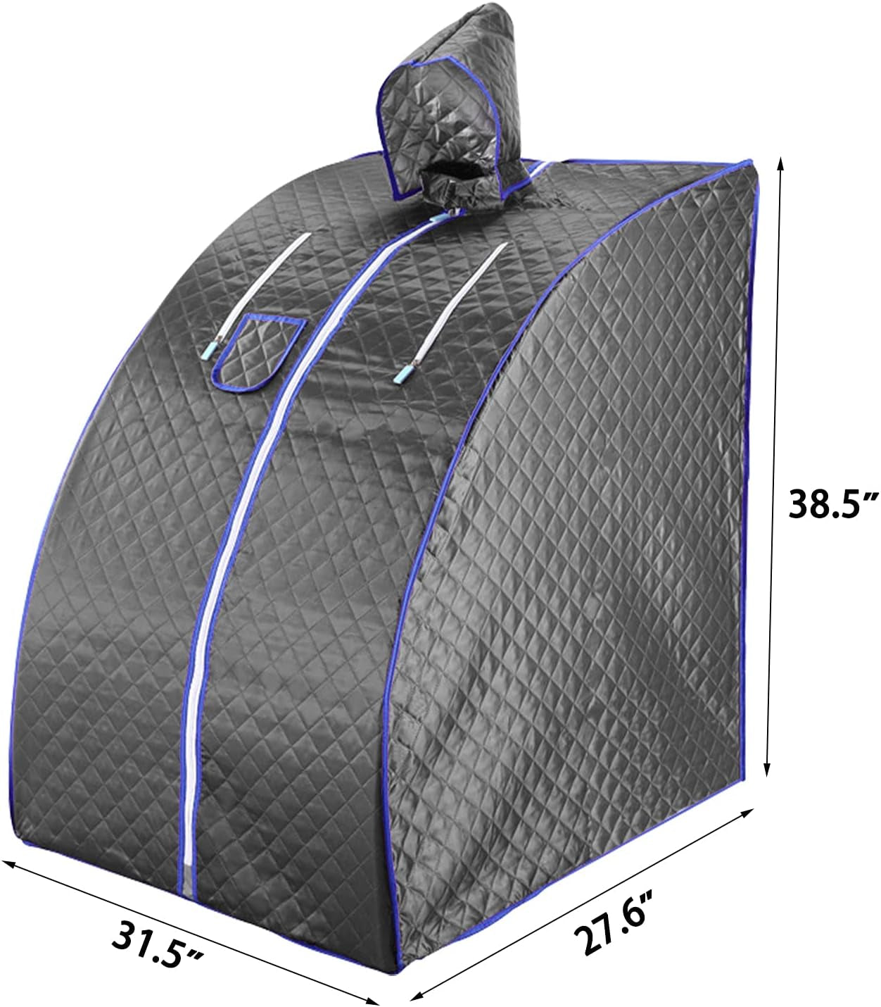 Portable Sauna, Sauna, 2L Steam Sauna Home Sauna for Relaxation at Home,One Person Sauna with Remote Control,Foldable Chair,Timer