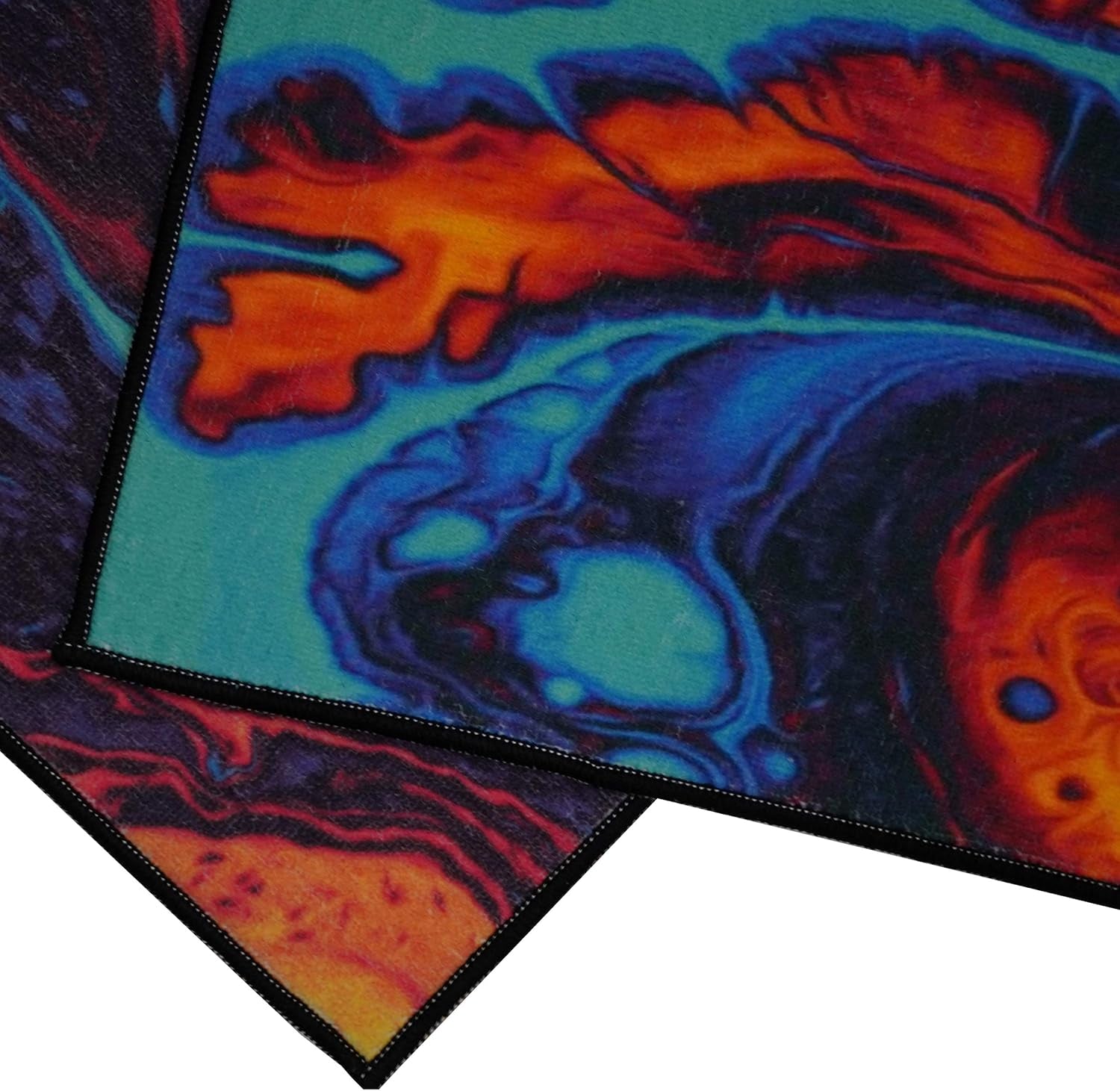 Artistic and Colorful Kitchen Rugs for Floor Non Slip Kitchen Rugs and Mats Kitchen Mat Set Farmhouse Kitchen - Lava Flow2 Art- 2 Pieces - 30"X17" + 47”X17