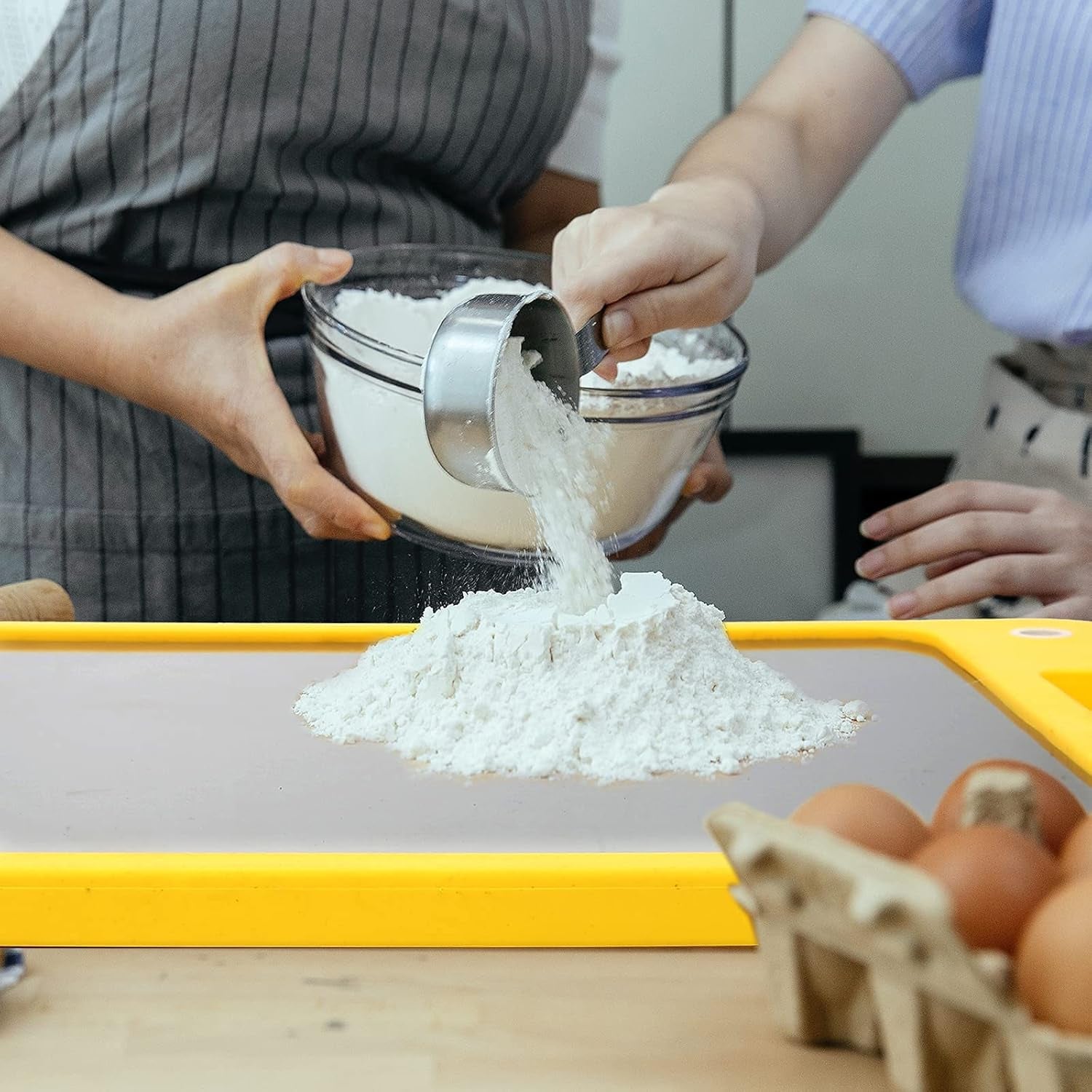 Stainless Steel Cutting Board Kitchen Cutting Board Double-Sided Vegetable Meat Fruit Cutting Board (Orange, 13.7X9.8)